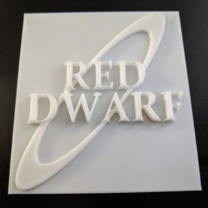 Red Dwarf Logo Plaque/Sign