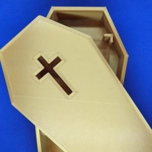 Coffin Shaped Business Card Holder