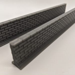 2x 150mm Brick Walls – 28mm Tabletop & Wargames