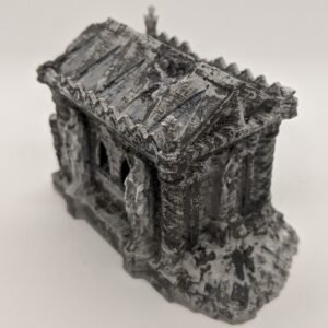 Mausoleum Grave Cemetery Tomb | 28mm 1/56 Scale Miniature DnD Bolt Action | RPG Tabletop Wargames | Model Scenery Terrain