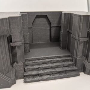 Dwarven Gate Throne Room | 28mm 1/56 Scale Miniature DnD | RPG Tabletop Wargames | Model Structure Scenery Terrain Scatter