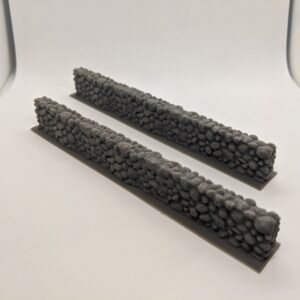 150mm Stone Walls | 28mm 1/56 Scale Miniature DnD     Bolt Action D&D | Tabletop Wargames Paintable Model Scenery Terrain Scatter