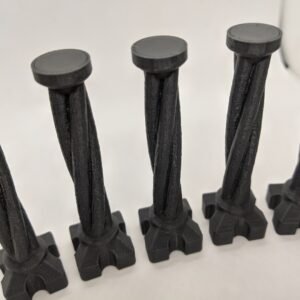 5x Gothic Pillars Columns Posts 28mm 1:56 Model Scale Miniature | DnD Bolt Action | Tabletop Wargames Scenery Terrain Scatter
