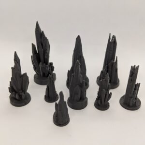 Ice Crystals Pack Set | 28mm 1/56 Scale Miniature | DnD     Bolt Action D&D RPG Tabletop Wargames Model Scenery Terrain Scatter UK