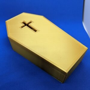 Coffin Shaped Business Cards Holder 85mm x 55mm | Custom Opening Container Storage Box Perfect Gift Him Her Funeral Director Celebrant | UK