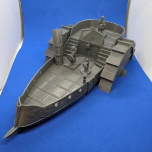 Steam Boat Ship Fleet | 20mm 28mm 32mm 1/76 1/56 Scale | Miniature DnD RPG Fantasy Tabletop Diorama Wargames Model Scenery Terrain UK