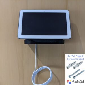 Google Nest Home Hub (1st Gen 2nd Gen) Wall Mount | Sturdy Smart Home Speaker Shelf | L Shaped Holder Caddy Shelf Fixing | 3d Printed PLA
