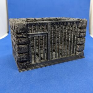 Jail Cell Stone Building Structure | 28mm 1:56 20mm Model Scale Miniature Figure | DnD | Tabletop Wargames Scenery Terrain Scatter